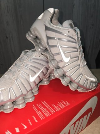 Zapatillas Nike Shox TL Grises Blancas