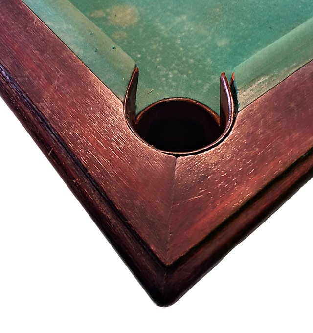 Mesa Billar Antigua Caoba Clásica