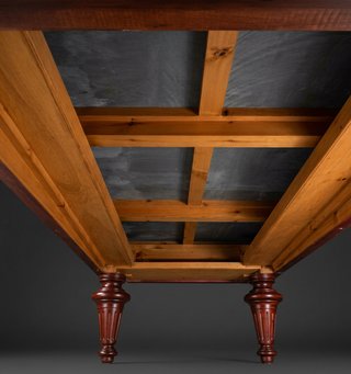 Mesa Billar Antigua Caoba Clásica