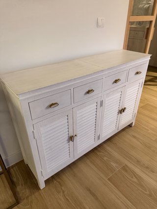Aparador blanco madera recibidor o cocina