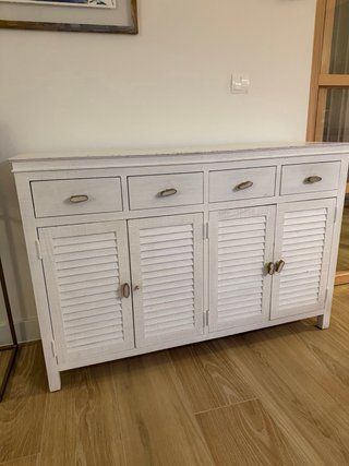Aparador blanco madera recibidor o cocina