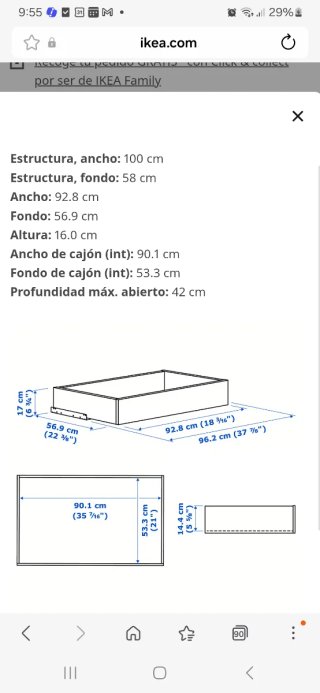 3 Cajones Armario PAX Ikea