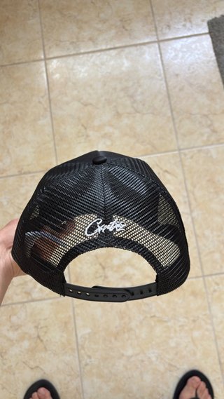 Boné Trucker Corteiz Preto