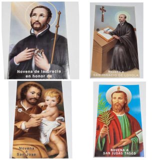 3 X 3€ Novenas Santoral Triptico