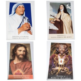 3 X 3€ Novenas Santoral Triptico