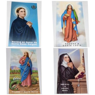 3 X 3€ Novenas Santoral Triptico