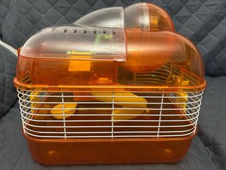 Jaula Hámster Transparente con Rueda