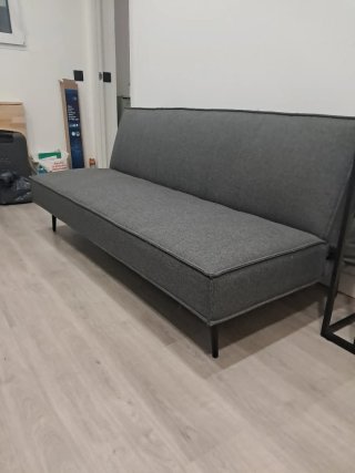 Sofá Cama Gris Tela