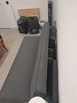 Sofá Cama Gris Tela