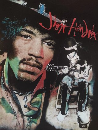 Jimi Hendrix T Shirt Vintage 90s All Over Print
