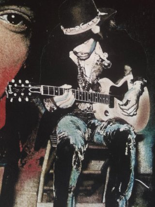 Jimi Hendrix T Shirt Vintage 90s All Over Print