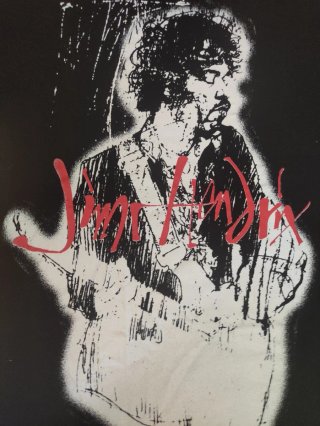 Jimi Hendrix T Shirt Vintage 90s All Over Print