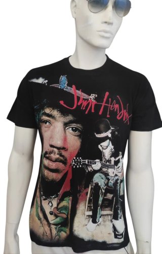 Jimi Hendrix T Shirt Vintage 90s All Over Print