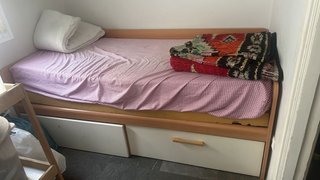 Sofá cama con cajones
