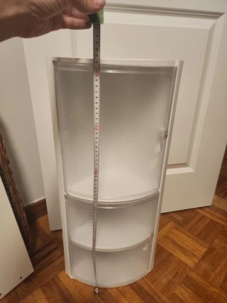 Mueble esquinero baño/cocina transparente