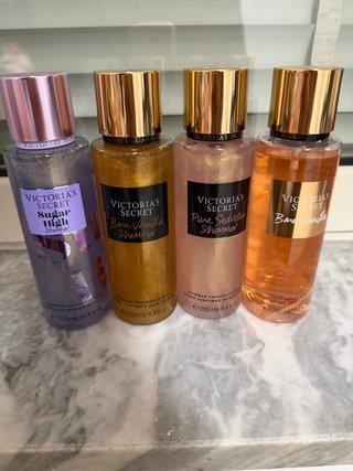 Set 4 Victoria's Secret Shimmer Fragrance Mist