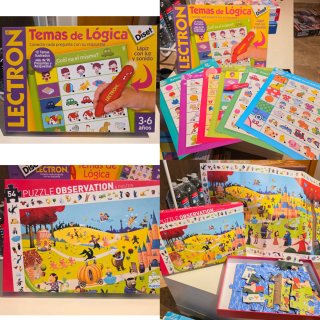 Lote de juegos y puzzles infantiles