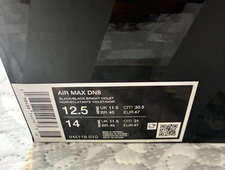 Nike Air Max DN8 Negro Púrpura Talla 47