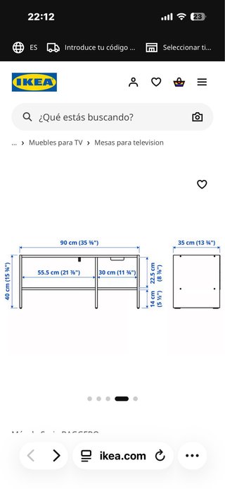 Mueble TV blanco IKEA