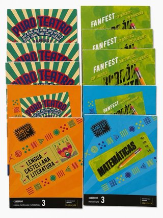 Lote Libros 3º Pri FEC Sto Tomas Aquino . Forrados