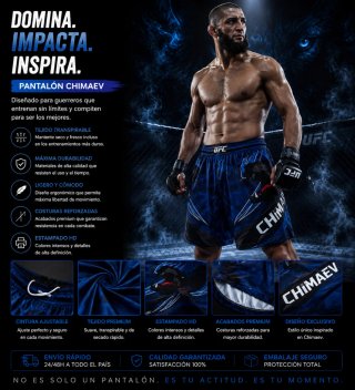 Pantalón corto MMA lobo azul negro