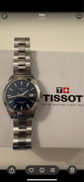 Tissot Gentleman Powermatic 80 Reloj Azul