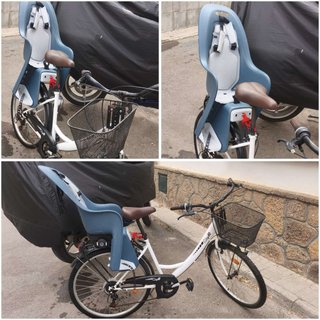 Bicicleta paseo con silla niño