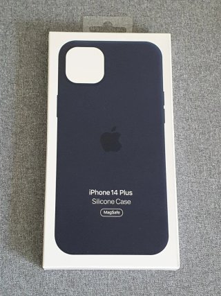 Funda Silicona iPhone 14 Plus MagSafe Azul