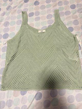 Top de punto verde menta JDY Talla XL