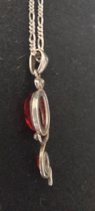 Colgante Plata y Ámbar