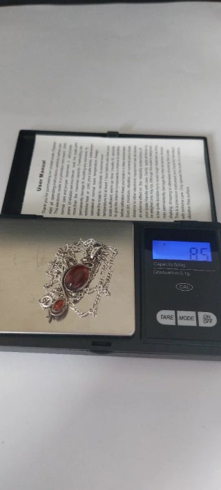 Colgante Plata y Ámbar