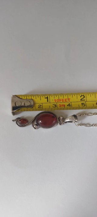 Colgante Plata y Ámbar