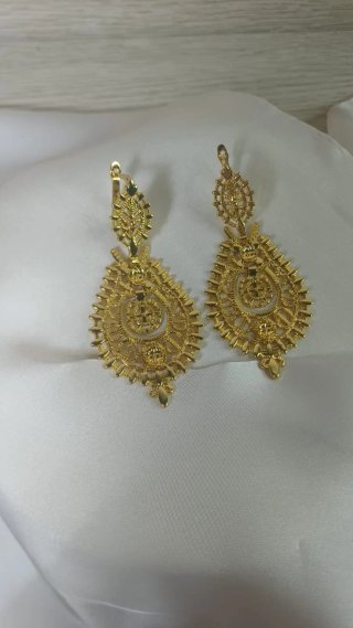 Pendientes Chapado Oro Filigrana Vintage