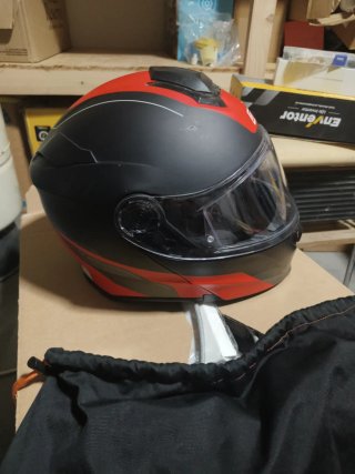 Casco Origine Negro y Rojo Delta Basic