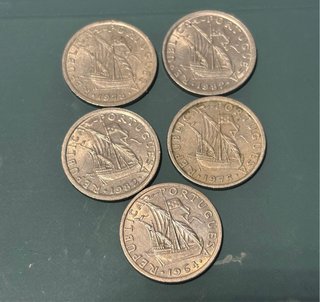 Lote de 12 Monedas Antiguas Portuguesas