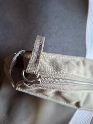 Borsa tessuto Invicta bianca e beige donna nuova