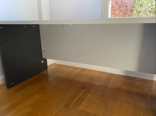 Escritorio de oficina gris