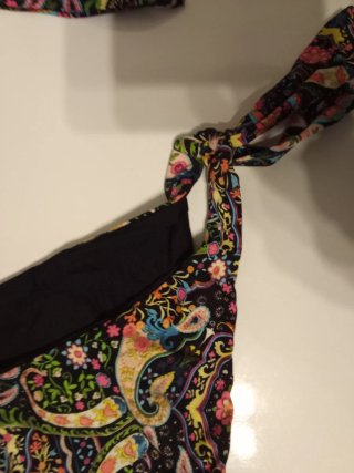 Costume a fascia donna fantasia nero