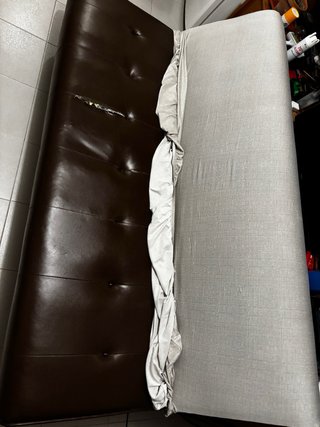 Sofá cama abatible gris