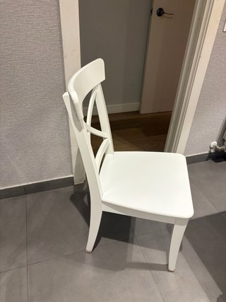 Pack de 5 Sillas Rosentorp IKEA Madera Blanca