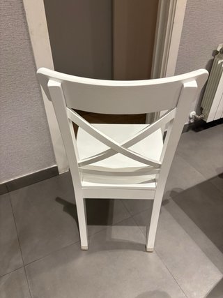 Pack de 5 Sillas Rosentorp IKEA Madera Blanca