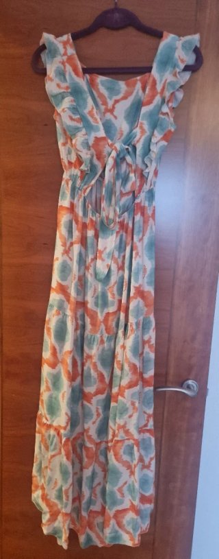 Vestido largo boho estampado Talla M