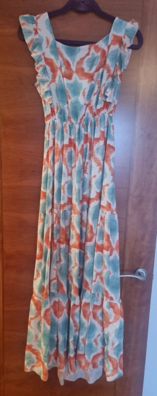 Vestido largo boho estampado Talla M