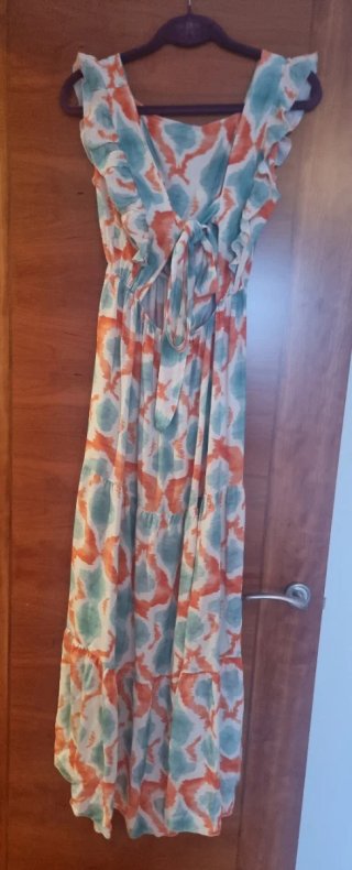 Vestido largo boho estampado Talla M