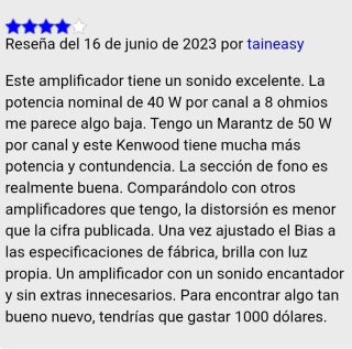 Kenwood KA 3500 Amplificador Integrado