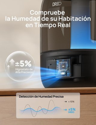 DREO B0DJVFX2KY humidificador 3L 26dB luz