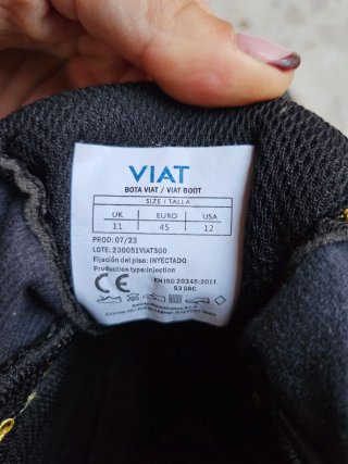 Botas de Seguridad VIAT Talla 45 Nuevas