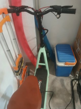 Bicicleta Eléctrica con Cesta y Asiento