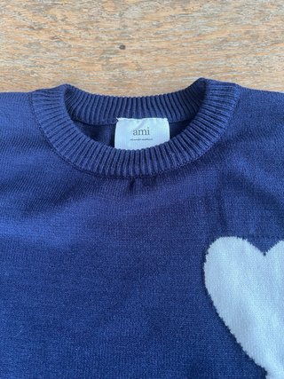 Jersey Ami Paris Azul Corazón