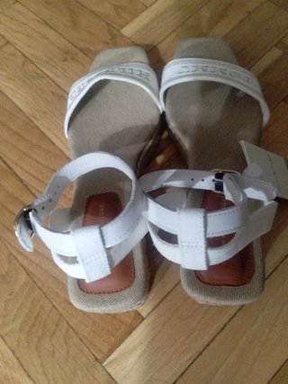 Tommy Hilfiger sandalias Mujer Beige/Blanco